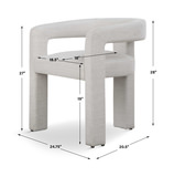 Perspective Fabric Dining Chair thumbnail 3