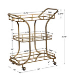 Stassi Gold Serving Cart thumbnail 5