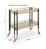 Kentmore Modern Bar Cart thumbnail 2