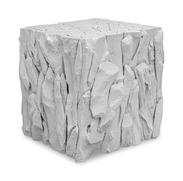 Teak Root White Bunching Cube