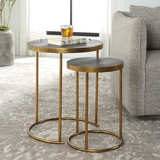 Aragon Brass Nesting Tables Set/2 thumbnail 8