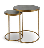 Aragon Brass Nesting Tables Set/2 thumbnail 4