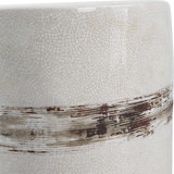 Comanche White Ceramic Garden Stool thumbnail 3