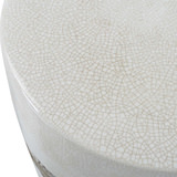 Comanche White Ceramic Garden Stool thumbnail 4
