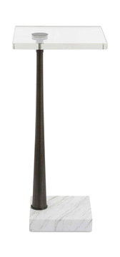 Pelton Marble Glass Drink Table