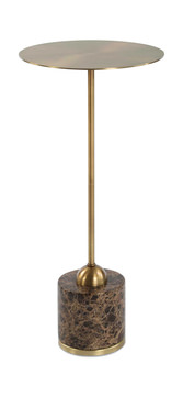 Verlin Brass Drink Table
