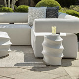 Winded Outdoor White Accent Table thumbnail 5