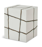 Rocklyn White Cube Garden Stool thumbnail 4