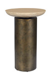 Oslo Brass Outdoor Accent Table thumbnail 1