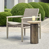 Oslo Brass Outdoor Accent Table thumbnail 6