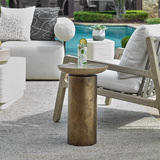 Oslo Brass Outdoor Accent Table thumbnail 7
