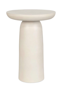 Joppa White Outdoor Accent Table