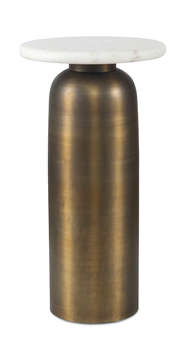 Reiss Marble & Brass Drink Table