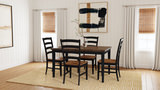Greeley Square Dinette Table With 4 Greeley Chairs thumbnail 2
