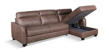 Dakota Sofa With Storage Chaise And XL Queen Sleeper  thumbnail 3