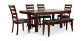 Kona Dining Table with 4 Chairs and Bench thumbnail 4