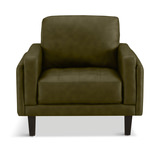 Whinny Leather Chair - Olive Green  thumbnail 2