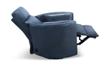 Stuart Leather Power Recliner - Navy thumbnail 5