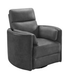 Stuart Leather Power Recliner - Vintage Slate thumbnail 1
