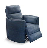 Stuart Leather Power Recliner - Navy thumbnail 2