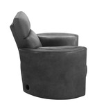 Stuart Leather Power Recliner - Vintage Slate thumbnail 4
