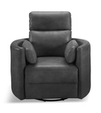 Stuart Leather Power Recliner - Vintage Slate thumbnail 3