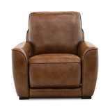 Medora Power Leather Recliner - Honey thumbnail 1