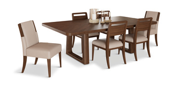Amelia Dining Table With 4 Side And 2 Upholstered Chairs