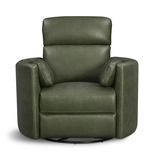 Stuart Leather Power Swivel Recliner - Lyric Sage thumbnail 2