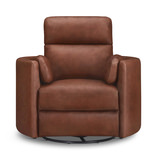 Stuart Leather Power Recliner - Vintage Whiskey thumbnail 2