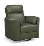 Stuart Leather Power Swivel Recliner - Lyric Sage thumbnail 1