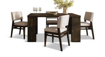 Flex Extension Table With 4 Stacking Chairs