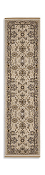 Acacia Beige/Grey Area Rug - 2′6″ X 10′0″