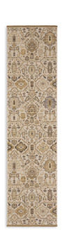 Acacia Beige/Brown Area Rug - 2′6″ X 10′0″