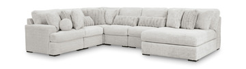 Polar 6 Piece Sectional - Right Facing Chaise