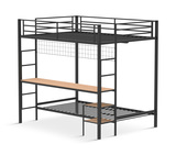 Trevar Full Over Twin Bunk - Black thumbnail 4