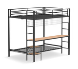 Trevar Full Over Twin Bunk - Black thumbnail 1