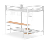 Trevar Full Over Twin Bunk - White thumbnail 5