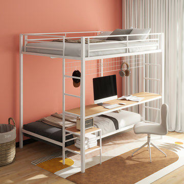 Trevar Full Over Twin Bunk - White