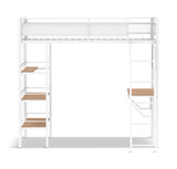 Trevar Twin Loft With Desk - White thumbnail 4