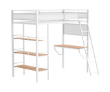 Trevar Twin Loft With Desk - White thumbnail 1