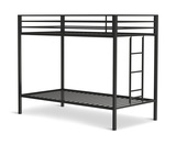 Trevar Twin Over Twin Bunk Bed - Black thumbnail 5