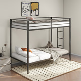 Trevar Twin Over Twin Bunk Bed - Black thumbnail 2