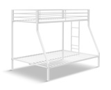 Trevar Twin Over Full Bunk Bed - White thumbnail 1