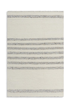 Darcy Ivory/Grey Area Rug - 5′6″ X 8′6″