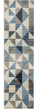 Heritage Blue/Grey Scope Area Rug - 2′2″ X 7′11″