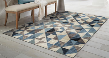 Heritage Blue/Grey Scope Area Rug - 5′3″ X 7′8″