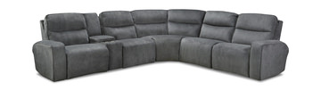 Top Notch 6 Piece Modular Sectional With 3 Reclining Seats