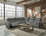 Top Notch 5 Piece Modular Sectional With 3 Reclining Seats thumbnail 2