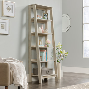 Trestle 71″ Bookcase - Chalked Chestnut